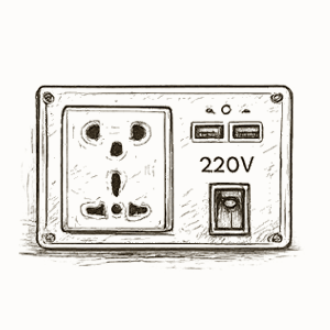 220v power outlets