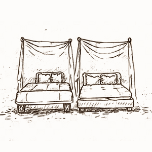 King or Twin beds